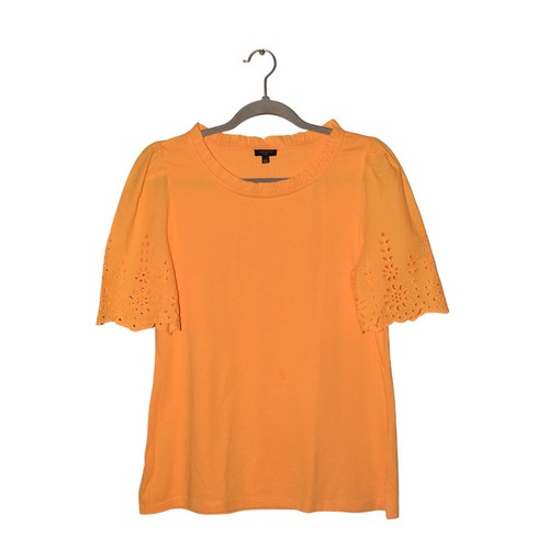 Talbots orange ruffle neck - $59,
