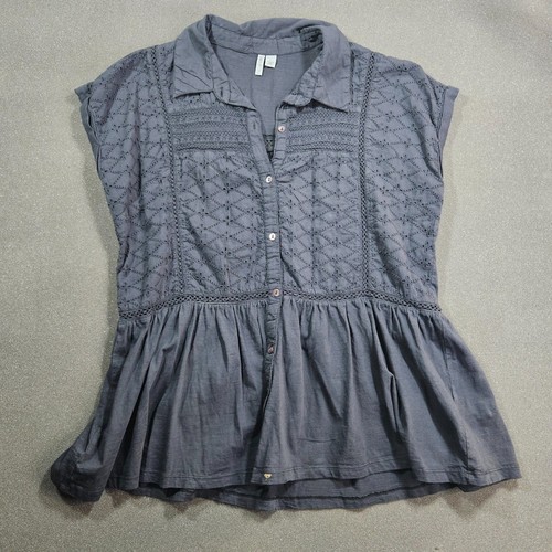 Cato eyelet peplum blouse - peplum,